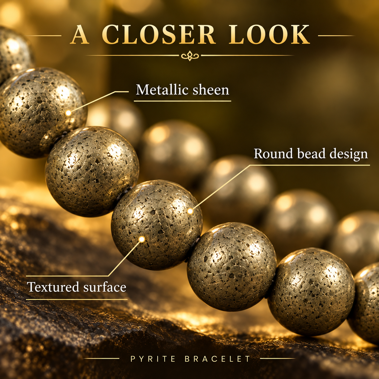 Pyrite Bracelet | A Symbol of Prosperity, Confidence & Style