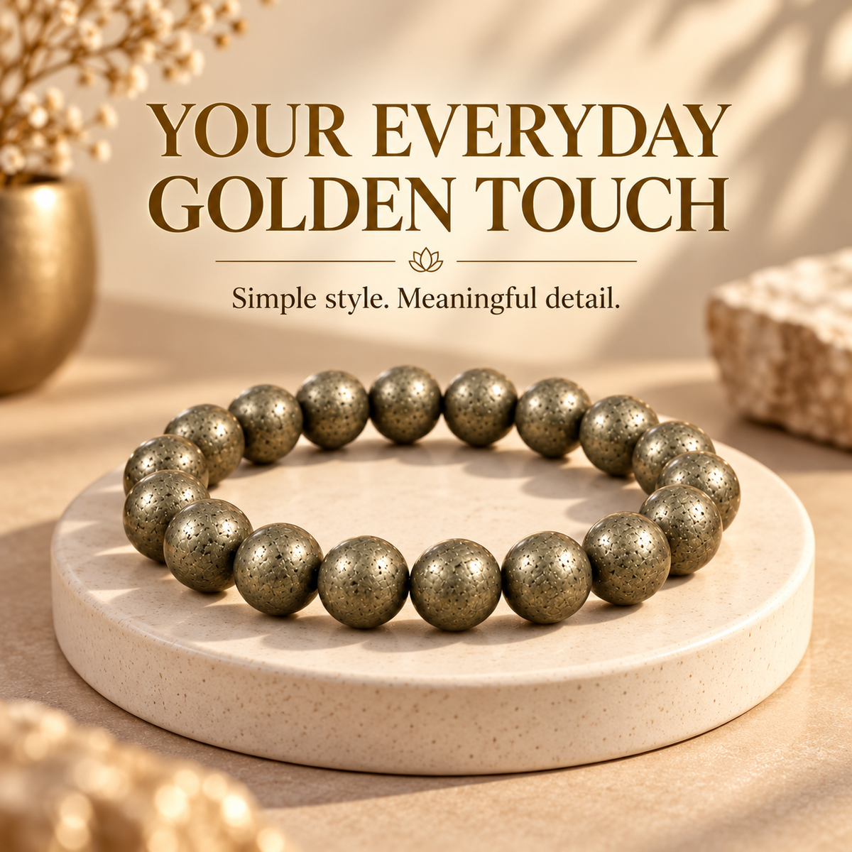 Pyrite Bracelet | A Symbol of Prosperity, Confidence & Style